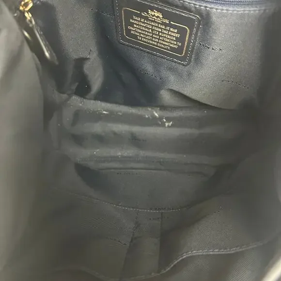 Coach Turnlock Rucksack Backpack Midnight Navy Blue Gator  display picture 2